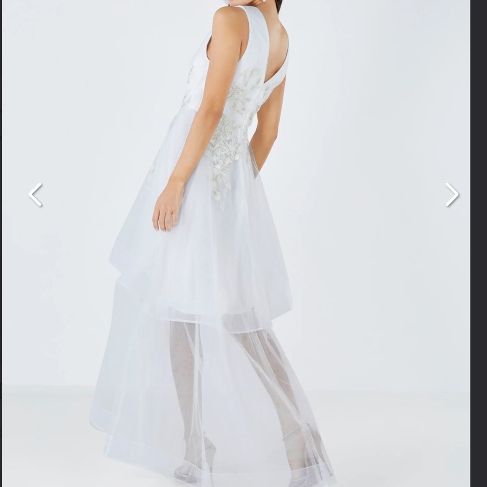 BCBG ADA APPLIQUE TULLE GOWN
